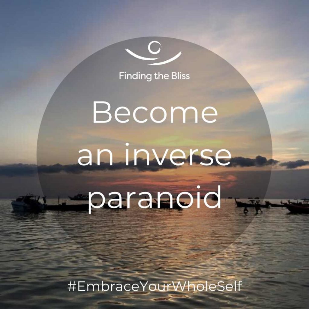 Become an inverse paranoid